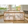 Tarc de joaca copii, Lionelo, Florence Easy Fold, 150 x 180 x 75 cm, Pliere, depliere automata, Include geanta de transport, Din plasa, Cu doua intrari laterale, 0-48 luni, Conform cu EN12227, Bej - 28
