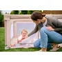 Tarc de joaca copii, Lionelo, Florence Easy Fold, 150 x 180 x 75 cm, Pliere, depliere automata, Include geanta de transport, Din plasa, Cu doua intrari laterale, 0-48 luni, Conform cu EN12227, Bej - 31