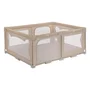 Tarc de joaca copii, Lionelo, Florence Easy Fold, 150 x 180 x 75 cm, Pliere, depliere automata, Include geanta de transport, Din plasa, Cu doua intrari laterale, 0-48 luni, Conform cu EN12227, Bej - 5