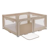 Tarc de joaca copii, Lionelo, Florence Easy Fold, 150 x 180 x 75 cm, Pliere, depliere automata, Include geanta de transport, Din plasa, Cu doua intrari laterale, 0-48 luni, Conform cu EN12227, Bej