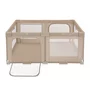 Tarc de joaca copii, Lionelo, Florence Easy Fold, 150 x 180 x 75 cm, Pliere, depliere automata, Include geanta de transport, Din plasa, Cu doua intrari laterale, 0-48 luni, Conform cu EN12227, Bej - 4