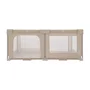 Tarc de joaca copii, Lionelo, Florence Easy Fold, 150 x 180 x 75 cm, Pliere, depliere automata, Include geanta de transport, Din plasa, Cu doua intrari laterale, 0-48 luni, Conform cu EN12227, Bej - 7