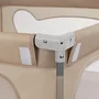 Tarc de joaca copii, Lionelo, Florence Easy Fold, 150 x 180 x 75 cm, Pliere, depliere automata, Include geanta de transport, Din plasa, Cu doua intrari laterale, 0-48 luni, Conform cu EN12227, Bej - 12