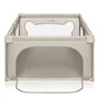 Tarc de joaca copii, Lionelo, Willow, 127 x 187 cm, Pliere compacta, Include geanta de transport, Din plasa, Cu doua intrari laterale si fermoar, Cu ventuze pentru stabilitate, Conform cu EN 12227:2010, Bej - 8