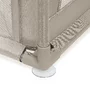 Tarc de joaca copii, Lionelo, Willow, 127 x 187 cm, Pliere compacta, Include geanta de transport, Din plasa, Cu doua intrari laterale si fermoar, Cu ventuze pentru stabilitate, Conform cu EN 12227:2010, Bej - 11