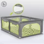 Tarc de joaca copii, Lionelo, Willow, 127 x 187 cm, Pliere compacta, Include geanta de transport, Din plasa, Cu doua intrari laterale si fermoar, Cu ventuze pentru stabilitate, Conform cu EN 12227:2010, Bej - 16