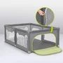 Tarc de joaca copii, Lionelo, Willow, 127 x 187 cm, Pliere compacta, Include geanta de transport, Din plasa, Cu doua intrari laterale si fermoar, Cu ventuze pentru stabilitate, Conform cu EN 12227:2010, Bej - 17