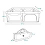 Tarc de joaca copii, Lionelo, Willow, 127 x 187 cm, Pliere compacta, Include geanta de transport, Din plasa, Cu doua intrari laterale si fermoar, Cu ventuze pentru stabilitate, Conform cu EN 12227:2010, Bej - 34
