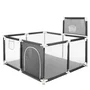 Tarc de joaca copii, Primabobo, 126 x 126 cm, Pliere compacta, Include cos de baschet, Din plasa, Cu intrare laterale si fermoar, Cu ventuze pentru stabilitate, Gri - 2