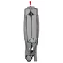 Tarc de joaca, Lionelo, Mille Plus, Pliabil, Include saltea cu densitate T25, 4 jucarii cu velcro, Manere textile, Geanta de transport, Cu roti si inchidere laterala, Pereti din plasa pentru vizibilitate si aerisire, 100 x 100 x 77 cm, Verde - 11
