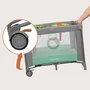 Tarc de joaca, Lionelo, Mille Plus, Pliabil, Include saltea cu densitate T25, 4 jucarii cu velcro, Manere textile, Geanta de transport, Cu roti si inchidere laterala, Pereti din plasa pentru vizibilitate si aerisire, 100 x 100 x 77 cm, Verde - 25