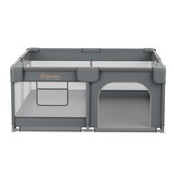 Tarc de joaca pentru bebelusi, Bebe Stars, Playzen, 150x150 cm, Gri