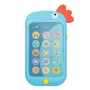 Telefon interactiv, Baby Mix, Cu efecte sonore si antena, Pentru dentitie, Calmeaza gingiile dureroase, Dezvolta abilitatile motorii, 18 luni+, Blue - 1