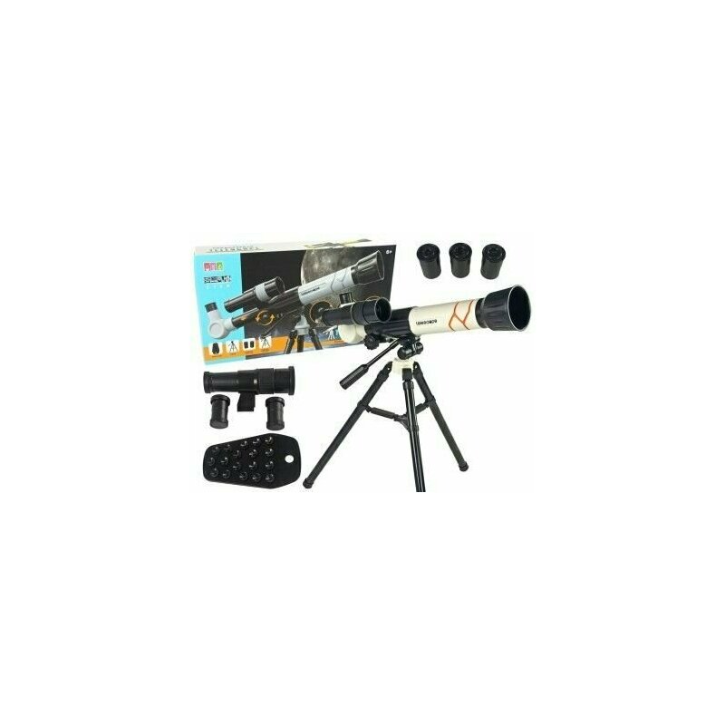 Leantoys - telescop astronomic pentru copii, jucarie educationala cu suport, , 9451