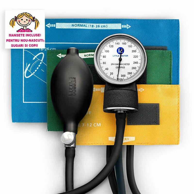 Little doctor - tensiometru mecanic ld 80, pentru copii si nou-nascuti, fara stetoscop