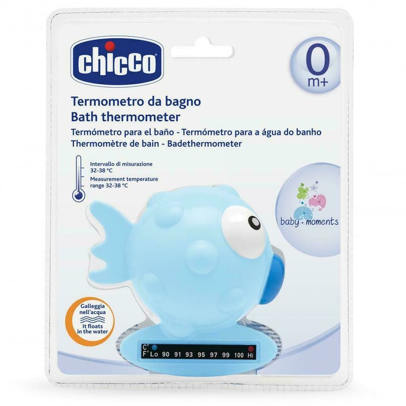 Chicco - Termometru de baie , forma de peste, Blue, 0luni+