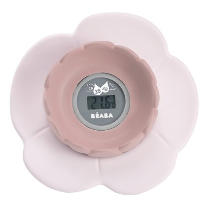 Beaba - Termometru digital de camera si baie  Lotus Old Pink