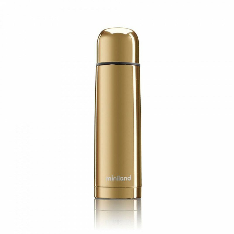 Termos lichide deluxe 500 ml cu efect crom gold miniland