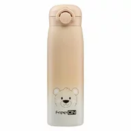 Termos lichide, FreeON, Din otel inoxidabil, Cu mentinere de temperatura de pana la 12 ore, 480 ml, Beige