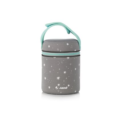 Termos mancare solida bebelusi, Jane, Din otel inoxidabil, 550 ml, Fara BPA, Cu gentuta din izopren, Mint