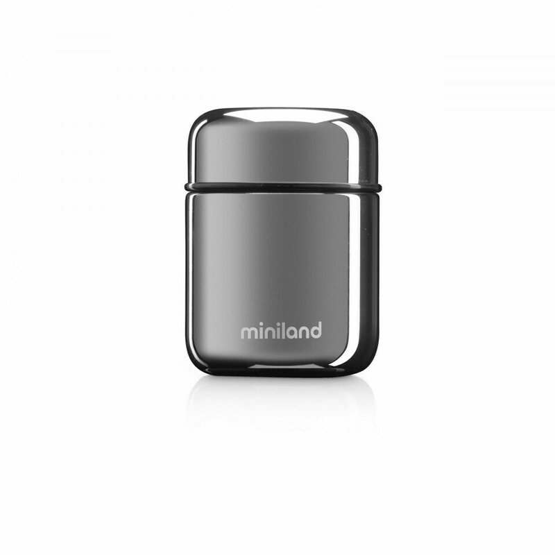 Miniland - termos mancare solida deluxe 280 ml silver