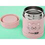 Termos, FreeON, Pentru alimente solide, Din otel inoxidabil, Mentine cald pana la 12 ore si rece pana la 24 ore, Pink Kitty - 2