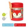 Termos, Skip Hop, Zoo, Pentru alimente, Mentine cald 7h si rece 5h, Include si o lingura/furculita, Fara BPA, Conform cu standardul de securitate EN14372, 325 ml, 3 luni+, Fox - 1
