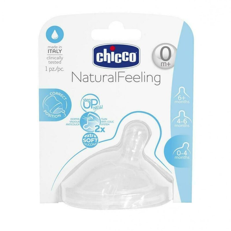 Chicco - tetina step up, 0luni+, flux normal