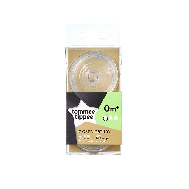 Tommee tippee - tetina cu flux lent, 2 buc