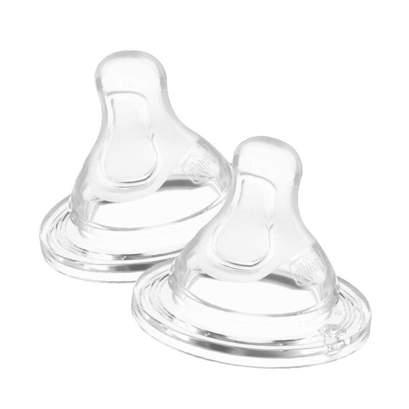 Chicco - tetine physio perfect5, anticolici, silicon, flux mediu, 2bucati, 2luni+