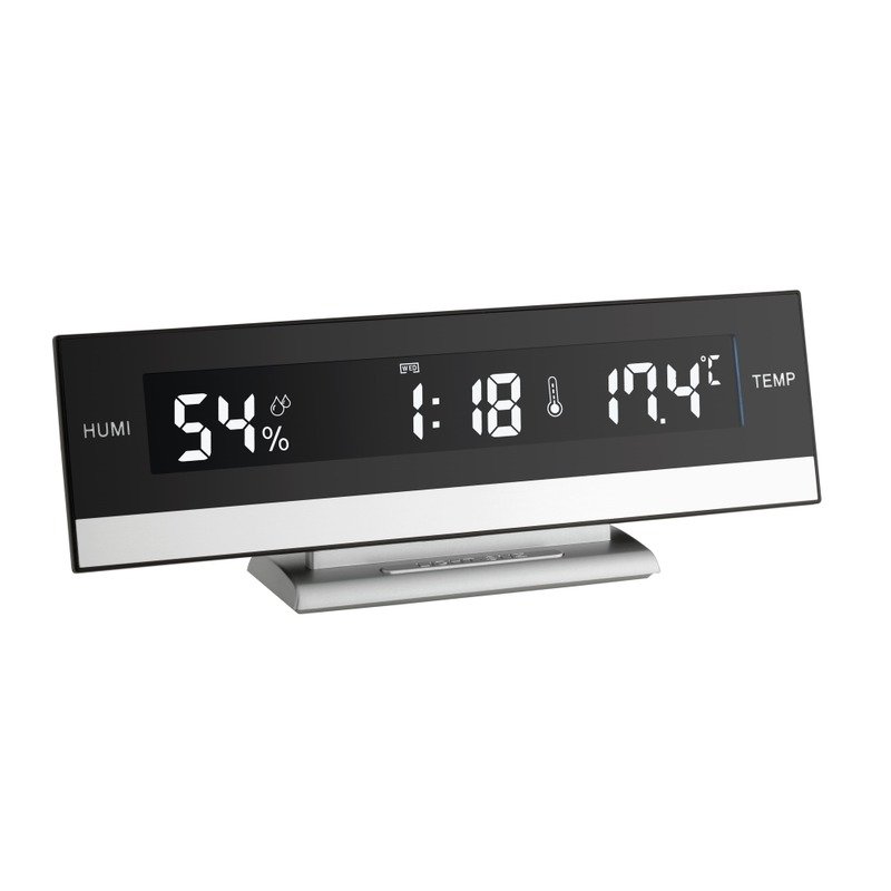 Tfa - termo-higrometru cu ceas si alarma iluminat 60.2011