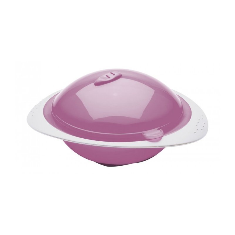 Thermobaby - castron cu capac pentru microunde orchid pink