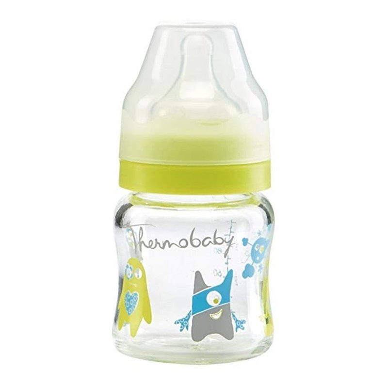 Thermobaby - set 2 biberoane sticla gat larg 120 ml monster