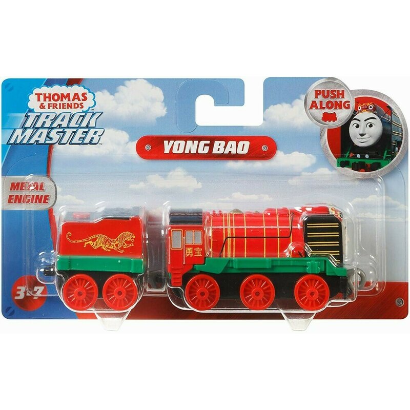 Mattel - locomotiva yong bao , thomas and friends, cu vagon, push along
