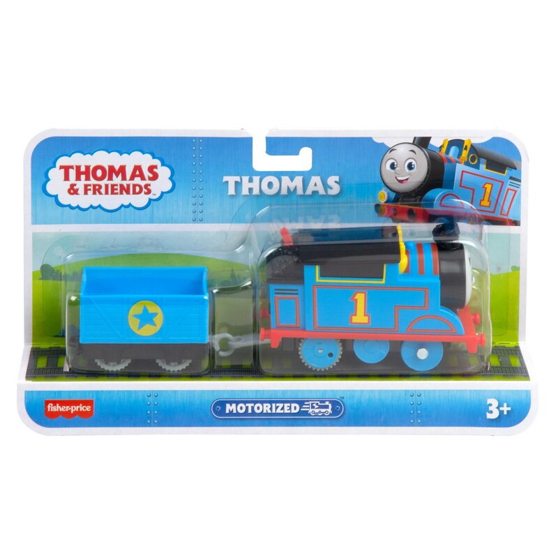 Mattel - thomas locomotiva motorizata thomas cu vagon