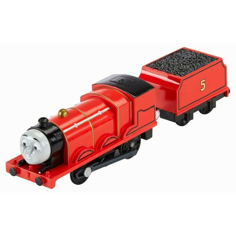 Mattel - locomotiva james , thomas and friends, cu vagon