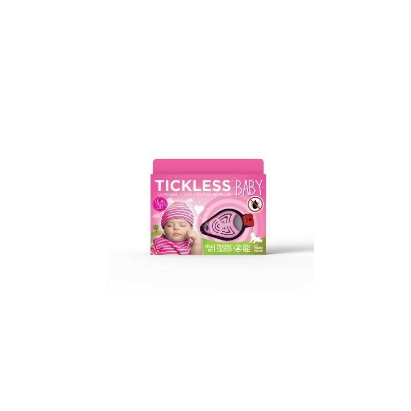 Tickless - repelent ultrasonic anticapuse pentru copii, roz