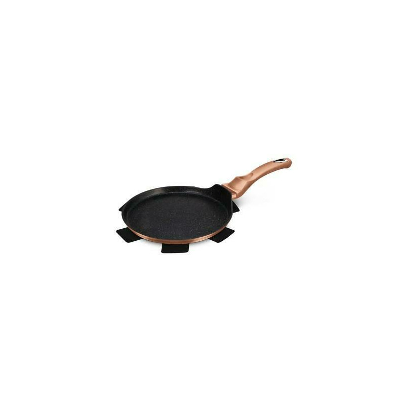 Tigaie pentru clatite, 25 cm, metallic line rose gold edition, berlingerhaus, bh/1523n