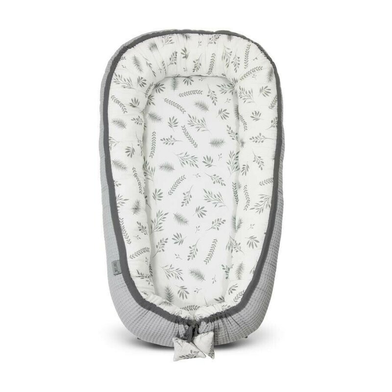 Tiny star - babynest bambus fern, cuib pentru bebelusi, ajustabil, portabil, reductor