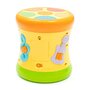 Toba interactiva, Baby Mix, Cu 8 melodii si 12 cantece, Cu lumini si sunete de toba, Cu 2 fete, Dezvolta abilitatile muzicale si senzoriale, 10 luni+, Yellow - 2