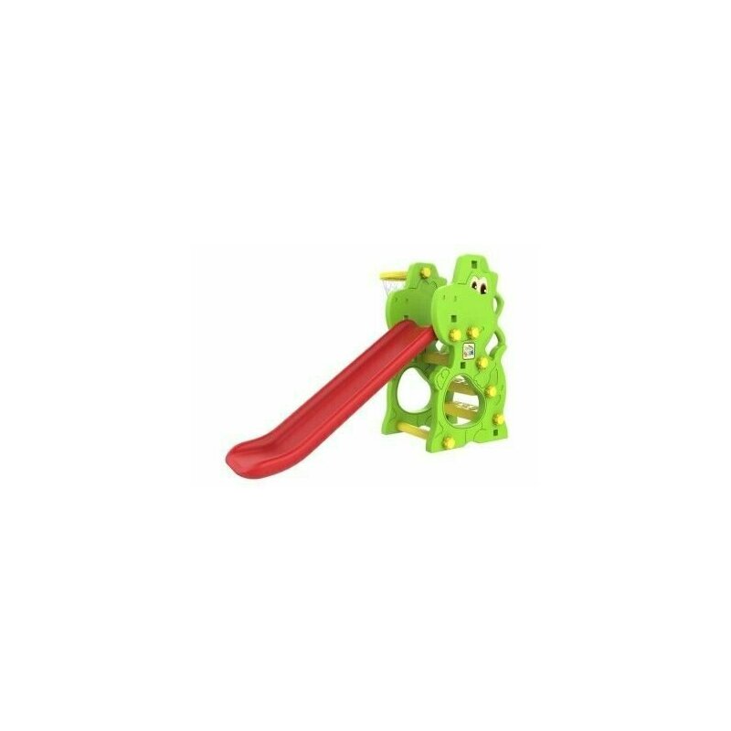 Leantoys - tobogan mare multifunctional dinozaur, cu cos de baschet pentru copii, , 5508
