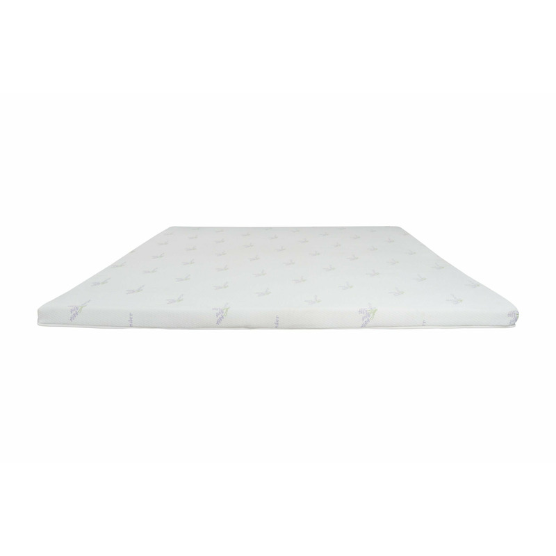 Topper cu memorie memory lavanda 180x200, husa detasabila si lavabila, tratament lavanda, fermitate moale