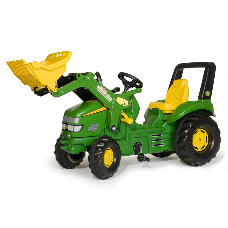 Tractor cu pedale si cupa john deere x trac, rolly x trac classic john deere cu cupa, verde