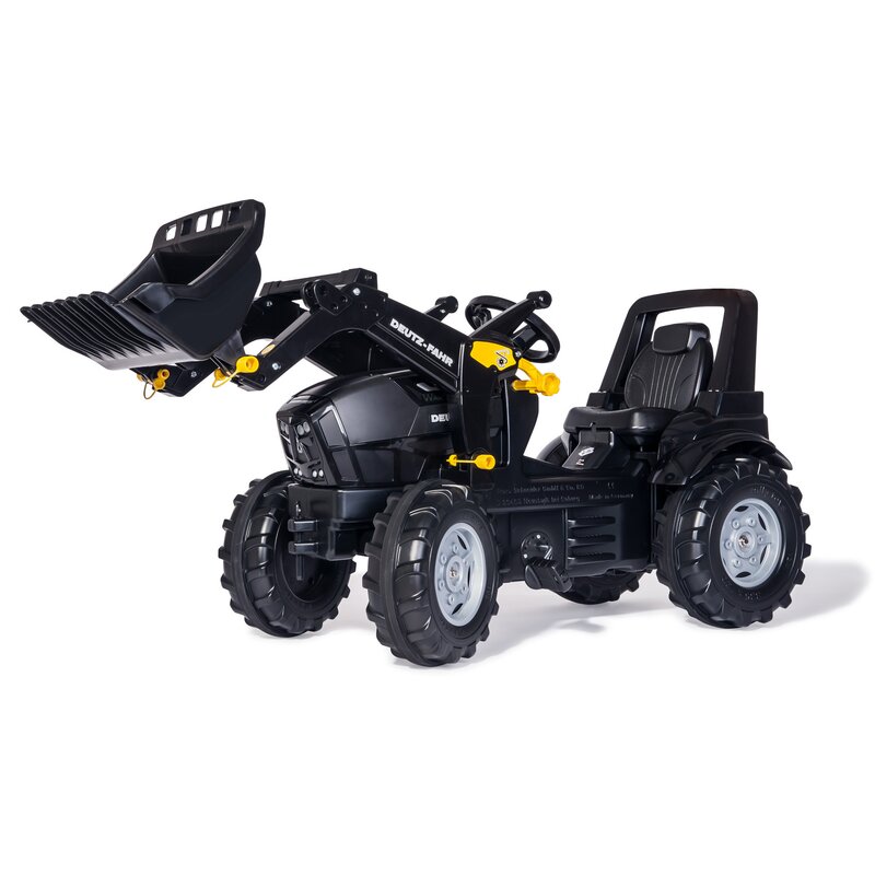 Tractor cu pedale si cupa, rollyfarmtrac deutz agrotron ttv warrior, negru