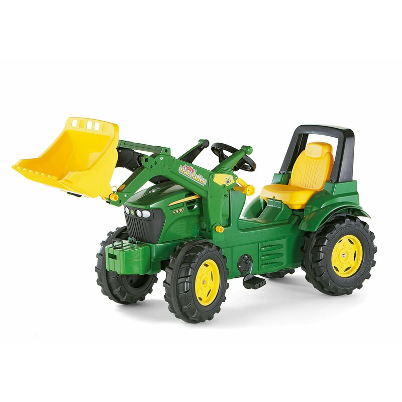 Tractor cu pedale si cupa, rollyfarmtrac john deere 7930, verde