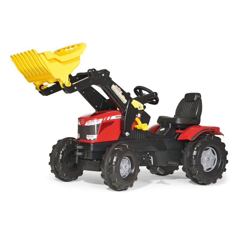 Tractor cu pedale si cupa, rollyfarmtrac mf, rosu