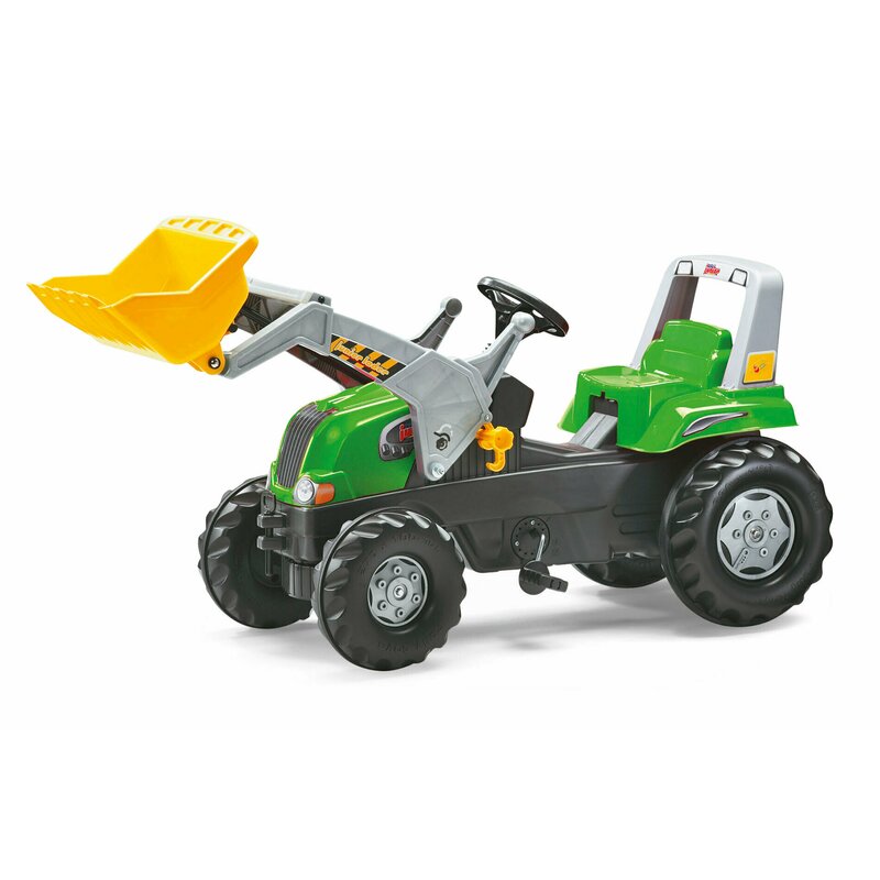 Tractor cu pedale si cupa, rollyjunior rt, verde
