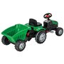 Pilsan - Tractor cu pedale Active with Trailer,  Cu remorca, Verde - 1