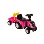 Tractor cu remorca, BabyTrold, Volan cu sunete, Faruri controlabile din butoane, Remorca detasabila, 2 unelte, Sustine 25 kg, 12 luni+, 91x29x44 cm, Roz - 6
