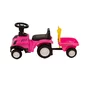 Tractor cu remorca, BabyTrold, Volan cu sunete, Faruri controlabile din butoane, Remorca detasabila, 2 unelte, Sustine 25 kg, 12 luni+, 91x29x44 cm, Roz - 9